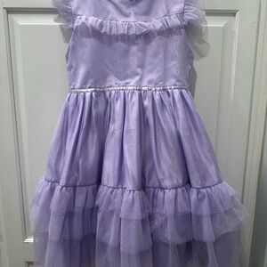 Lavender Ruffled Kids Dress